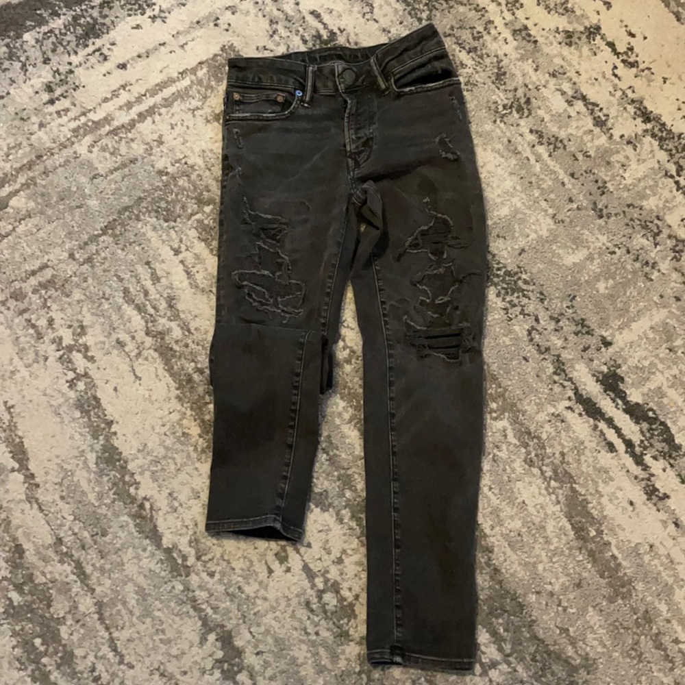 American Eagle skinny jeans dark grey